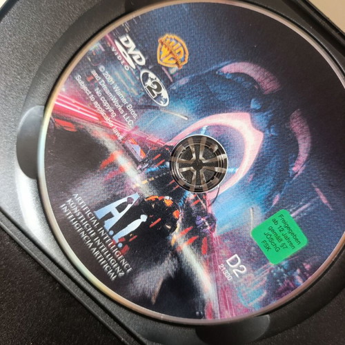 A.I. Artificial Intelligence DVD used, sci-fi adventure by Steven Spielberg