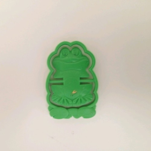 Kinder Surprise Joy frog figure used, vintage funny magic Natoons
