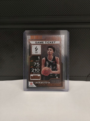 Panini Victor Wembanyama Game Ticket κάρτα μπάσκετ /275