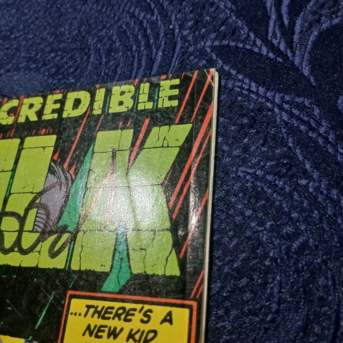 Incredible Hulk #387 used with Peter David autograph