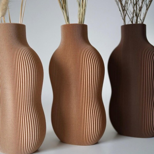 Vase for dried flowers made to order, 3D printed from PLA