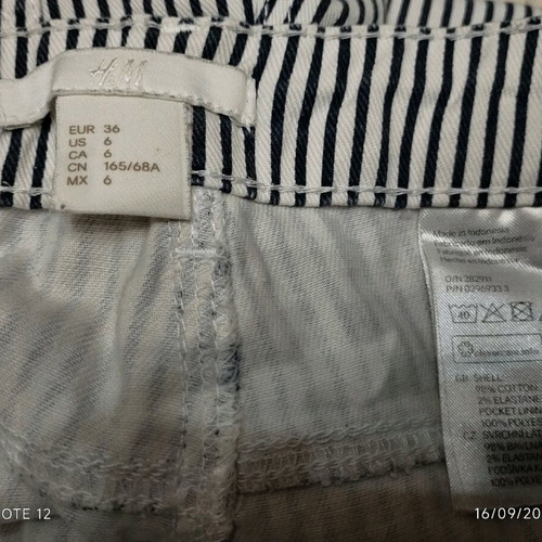 H&M shorts Eur 36 striped like new