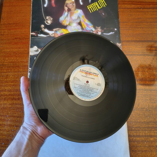 Raffaella Carrà vinyl record bundle used, 2 rare LPs 1977 & 1983