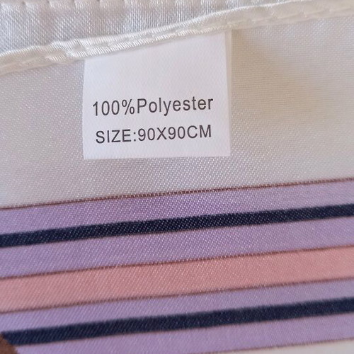 Women's scarf like new, pink multicolor 90×90