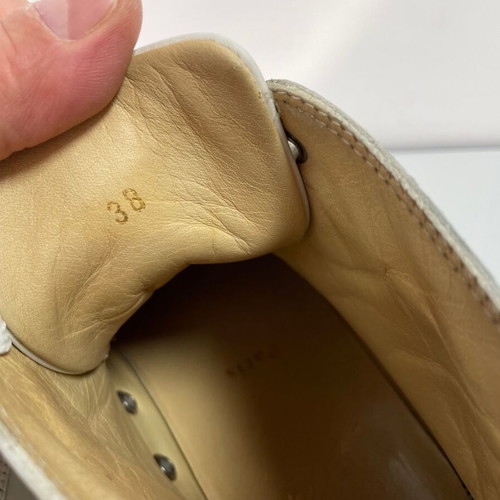 Christian Louboutin δερμάτινα αθλητικά παπούτσια μεταχειρισμένα, μέγεθος 38, λευκά