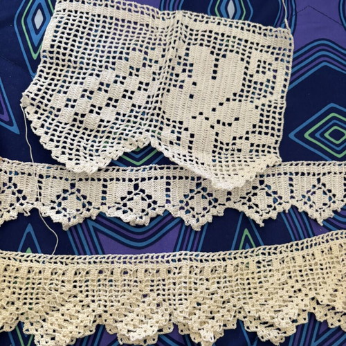 Handmade crochet lace trims