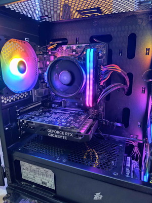 Gaming PC Ryzen 5 4500, RTX 3050, 16GB Corsair Vengeance RGB, 512GB SSD