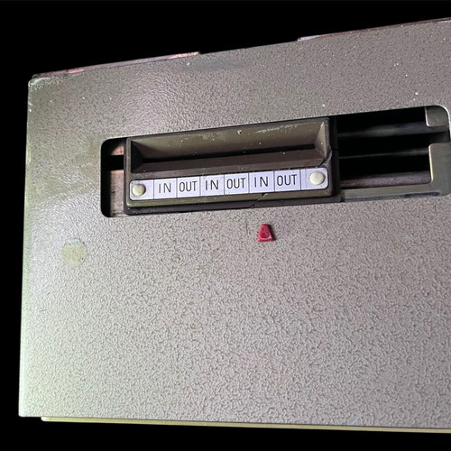 Amano mechanical time clock used, model 6000L