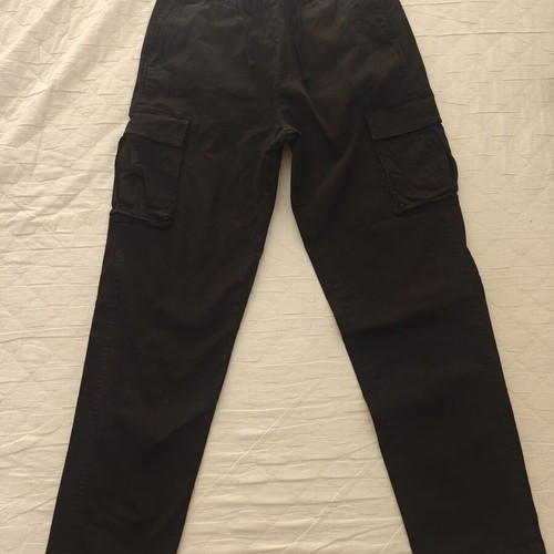 Bershka Cargo Loose Trousers black, like new, size L