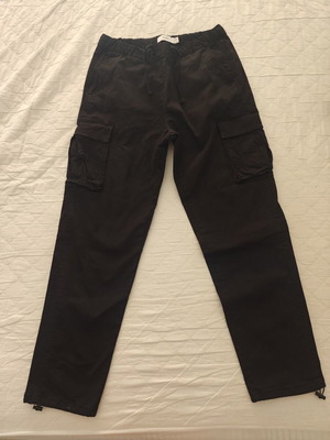 Bershka Cargo Loose Trousers black, like new, size L