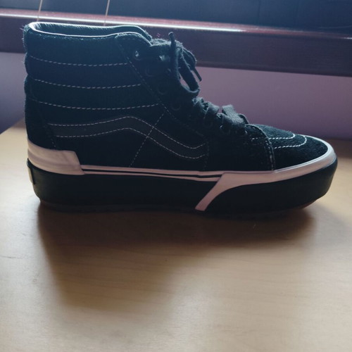 Vans Sk8-Hi Stacked (Suede) black sports sneakers like new, size 40.5