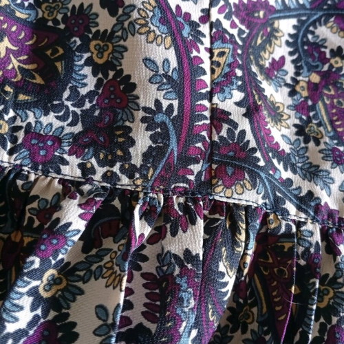Dress medium size used, colorful purple, zipper side