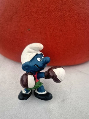 Smurf Schleich Peyo Boxer figure used