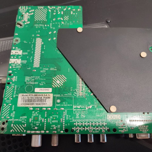 P75-3663SV6.3-A 1L board used from TV with broken panel Kydos