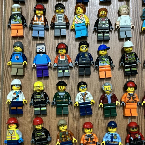 Lego figures like new, pack of 65 from City, Speed Champions, Minecraft