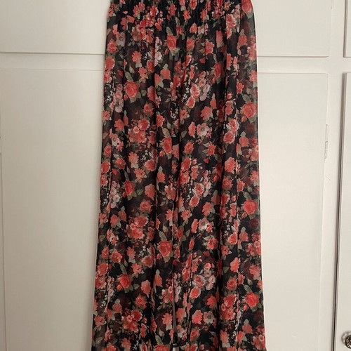 BSB Floral Sheer Wide-Leg Pants Medium, Like New