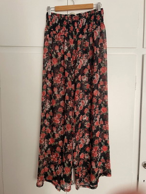 BSB Floral Sheer Wide-Leg Pants Medium, Like New