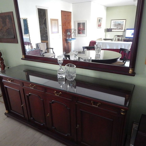 Varagkis mirror used, solid walnut wood 185x118 cm