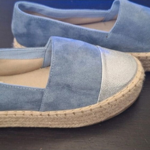 Super Mode turquoise ballerina espadrilles size 39