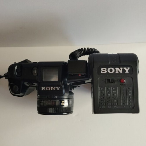 Sony Big Royal View 35mm vintage analog camera used, complete set with flash and manual