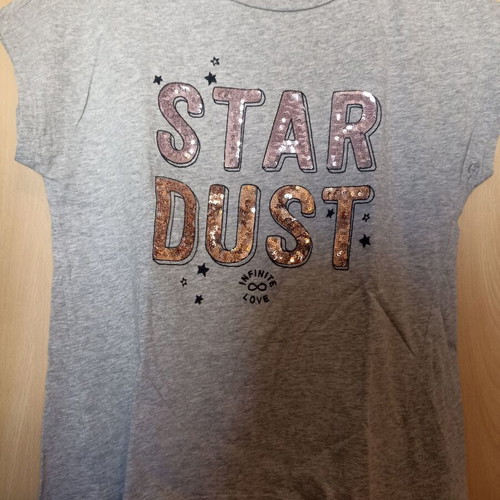 Benetton T-shirt No 11-12, like new, cotton, grey, size 146 cm