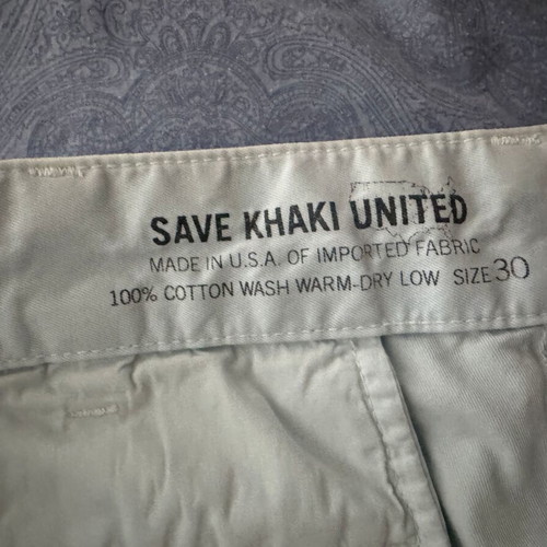 Save Khaki United chino shorts size 30 like new, light khaki