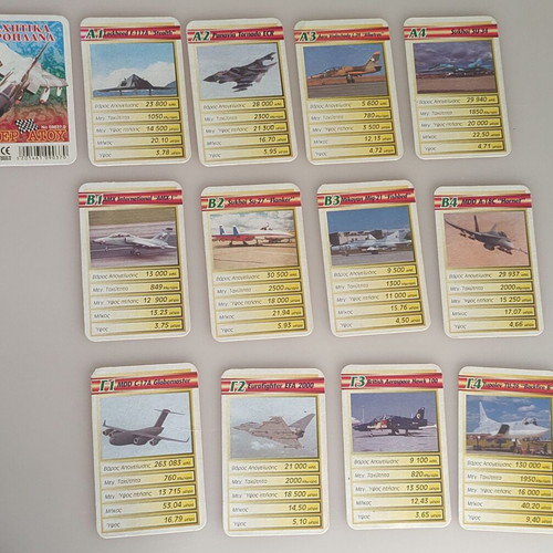 Yperatou Machitika Aeroplana card game like new