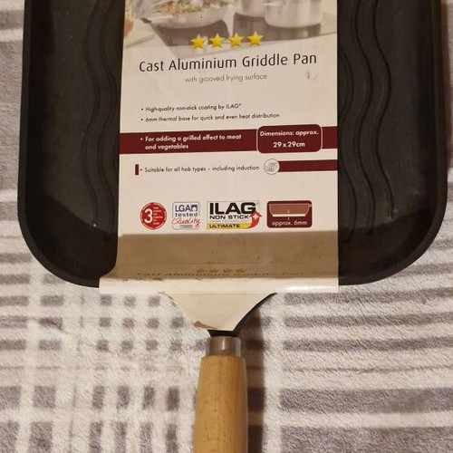 Τηγάνι γκριλιέρα αντικολλητικό 29x29 cm Ernesto Lidl καινούργιο