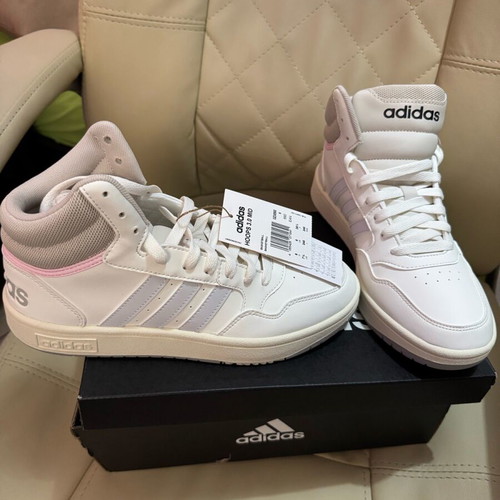 Adidas Hoops 3.0 Mid new white athletic shoes size 39
