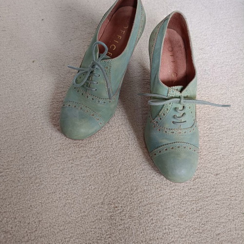 Oxford shoes by Office size 38 mint green like new