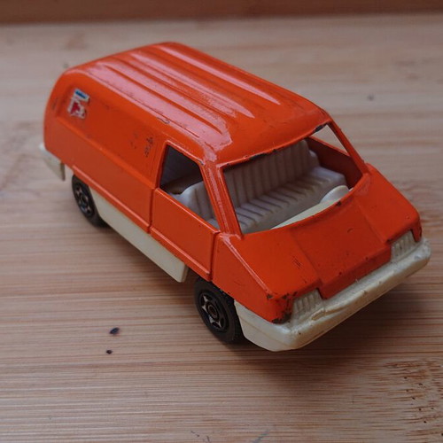 Corgi Cubs Orange Express Van 1978 diecast toy car used