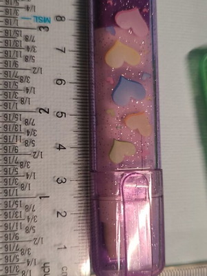 Heart eraser pen with 3 erasers in 1, new