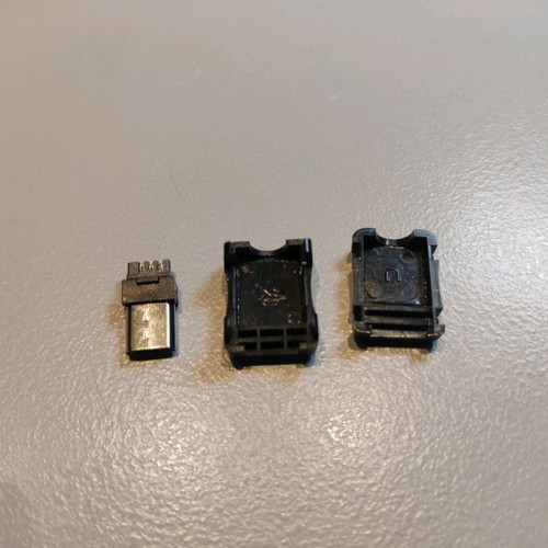 DIY Micro USB male plug connector pack of 5, new