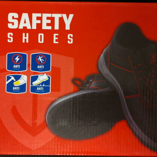 Safety Work Boots size 42 like new, black and red
