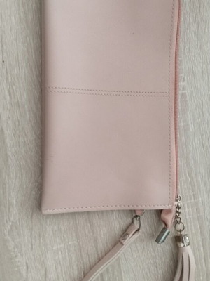 Handbag pink with 2 compartments like new by A To Z Greek