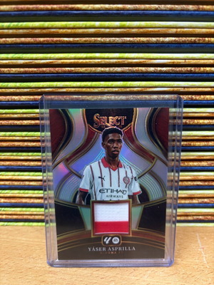 2025-26 Panini Select La Liga Girona Yaser Asprilla 2-Color Patch Silver Prizm new
