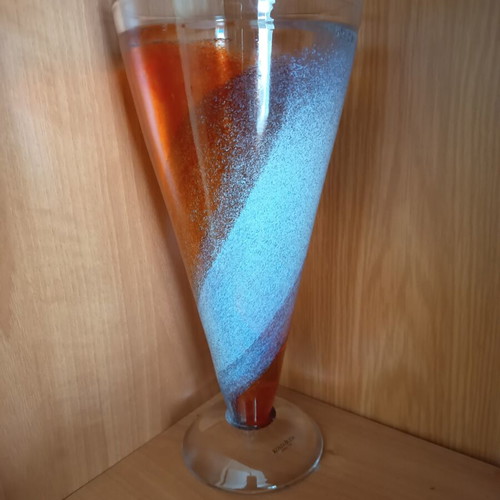 Kosta Boda Twister glass vase by Kjell Engman