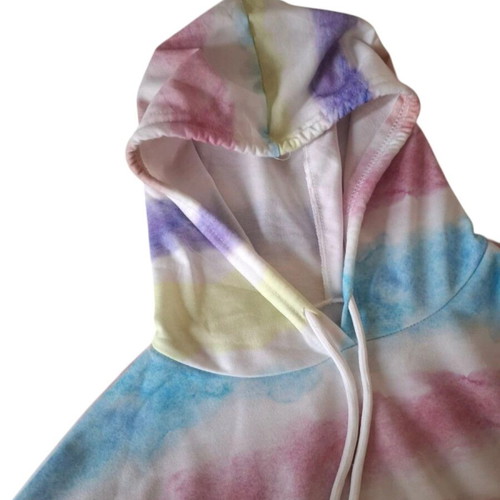 Tie-dye hoodie multicolor in like new condition, size M