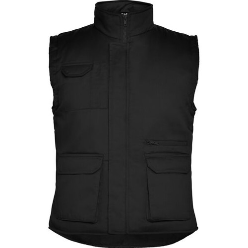 Roly Almanzor Medium sleeveless work vest black new