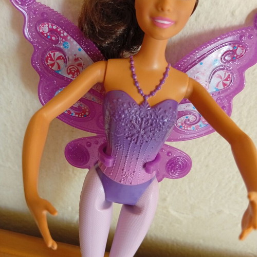 Barbie fairy doll with detachable wings, like new