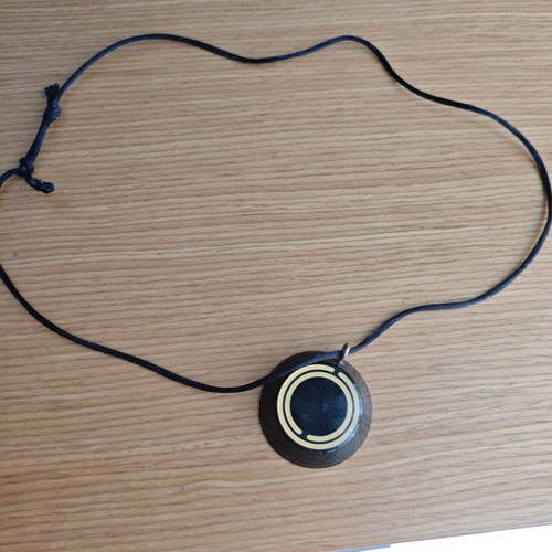 Orgonite Black Knight pendant like new, black