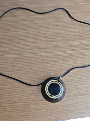 Orgonite Black Knight pendant like new, black