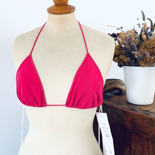 Triangle Bralette Veloudakis new, pink, size small