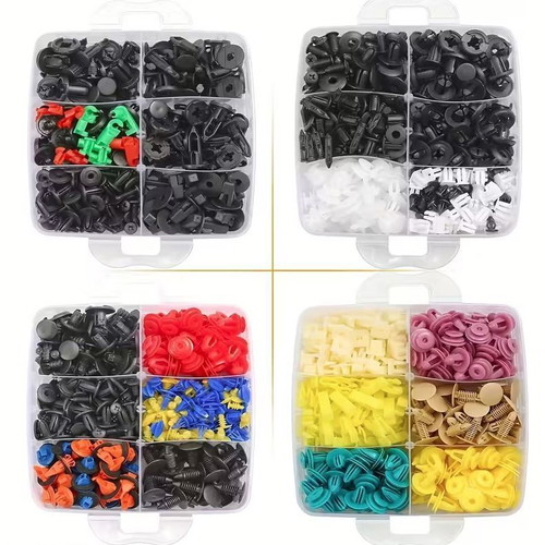 Plastic Car Retainer Clips Set 1240 Pieces Universal Nylon