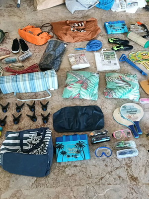 Summer items used, all together