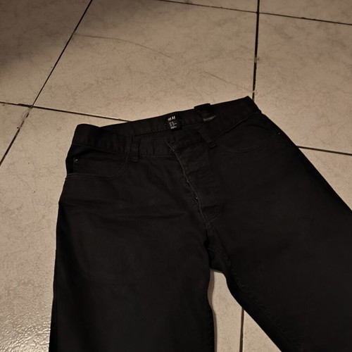 H&M Black Men's Pants Medium Used