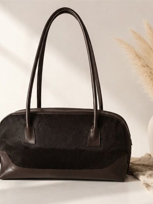 Vintage bag used, brown handbag