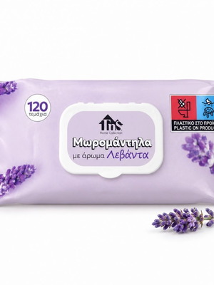 Μωρομάντηλα TNS με άρωμα λεβάντα, 120 τεμάχια