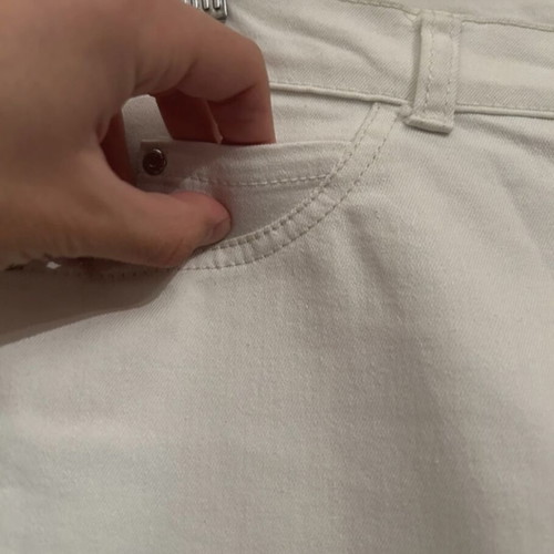 Esmara white denim pants like new, size L