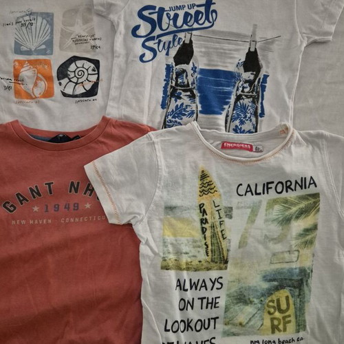 Set of 4 summer short-sleeve t-shirts for boys size 92 cm, like new